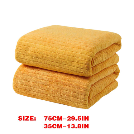 Chmadoxn Microfiber Hair Towel Wrap - Quick Dry Curly Hair Wraps for Women Wet Hair, Microfiber Towel for Hair, Hair Drying Towel Wrap, Hair Towels for Women, Hair Turban for Wet Hair (29 ×14 Inch) 3 pc Yellow.