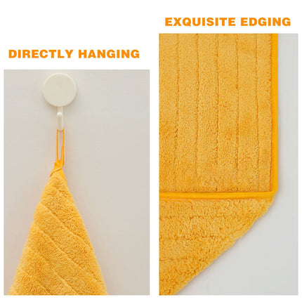 Chmadoxn Microfiber Hair Towel Wrap - Quick Dry Curly Hair Wraps for Women Wet Hair, Microfiber Towel for Hair, Hair Drying Towel Wrap, Hair Towels for Women, Hair Turban for Wet Hair (29 ×14 Inch) 4 pc Yellow.