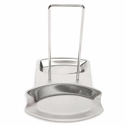 Chmadoxn Lid and Spoon Rest Shelf, Pot Lid Organizer, 304 Stainless Steel Pan Pot Cover Lid Rack Stand Organizer, Pan Lid Organizer Storage Soup Spoon Rests Utensils Kitchen Tool.