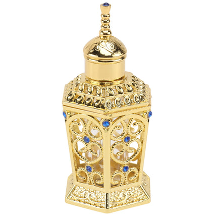 HOOWIFFY Golden Glass Perfume Bottle with Craftsmanship 1Pc.