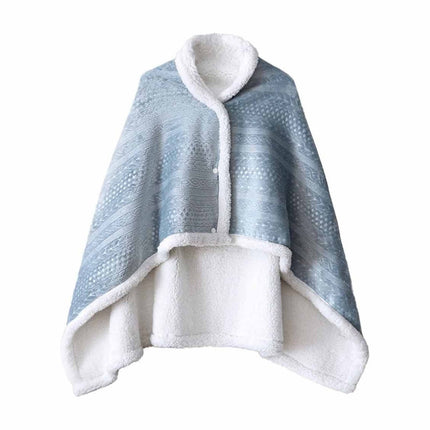 Kdkad Double-Sided Wearable Blanket, Ultra Soft Flannel Shawl Blanket, Reversible Blanket for Women and Men, Throw Blanket for Home, Travel, Warm Present (31.5×47.2 Inch) 31.5×47.2 in Gray.