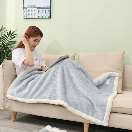 Kdkad Double-Sided Wearable Blanket, Ultra Soft Flannel Shawl Blanket, Reversible Blanket for Women and Men, Throw Blanket for Home, Travel, Warm Present (31.5×47.2 Inch) 31.5×47.2 in Pink.