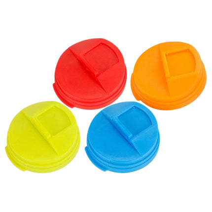 4pcs Soda Can Lids Plastic Leakproof Soda Can Covers Sealing Soda Can Covers 5.80X5.80X1.60CM Assorted Color.