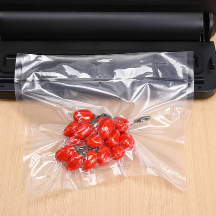 SKISUNO Vacuum Sealer Bags 2 Rolls Transparent Food Storage Bags 196.5x11x0.04 Inches and Reusable 500.00X28.00X0.10CM Transparent.