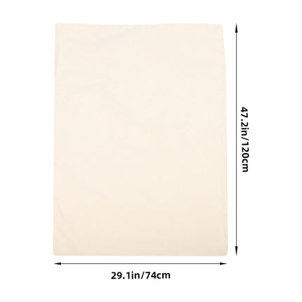 Large Capacity Canvas Drawstring Camping Bag, Outdoor Packing Sack for Hiking, Travel, and Sports 120.00X74.00X0.10CM Beige.