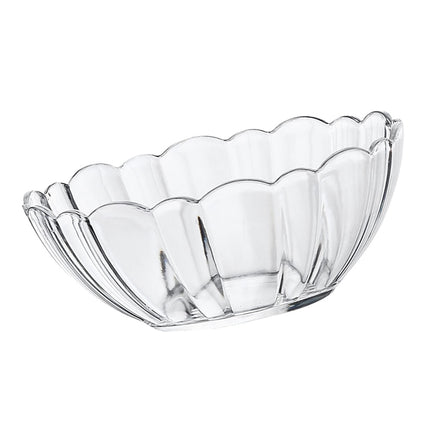 Luxshiny Transparent Acrylic Lotus Bowl - Lightweight Serving Bowl for Salad, Fruits, Desserts, Ideal for Parties, Gatherings, and Everyday Use 13.2*13.2*5.2cm As Shown.