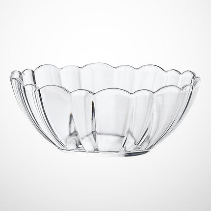 Luxshiny Transparent Acrylic Lotus Bowl - Lightweight Serving Bowl for Salad, Fruits, Desserts, Ideal for Parties, Gatherings, and Everyday Use 13.2*13.2*5.2cm As Shown.