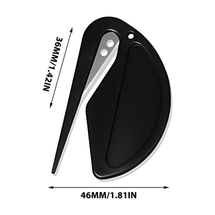 Darzheoy Letter Opener Envelope Slitter, Envelope Opener, Mail Opener, Wrapping Paper Cutter, Package Opener Black.