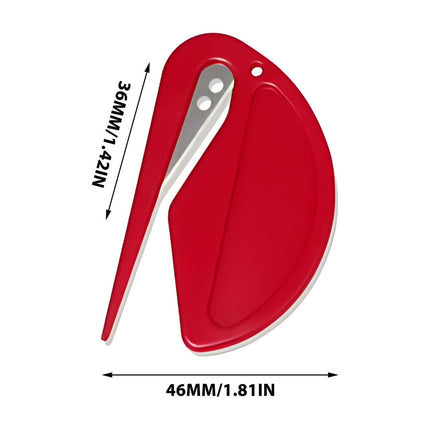 Darzheoy Letter Opener Envelope Slitter, Envelope Opener, Mail Opener, Wrapping Paper Cutter, Package Opener Red.
