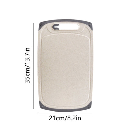 Darzheoy Whetstones Buckwheat Cutting Boards for Kitchen Dishwasher Safe Doubles Sided Design Extra Large Cutting Board for Meat Easy Grip Handle Non Slip Beige.