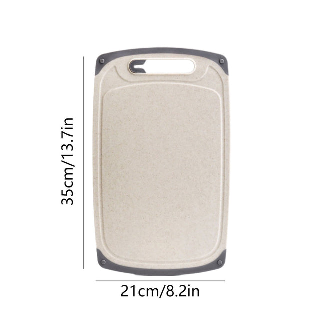 Darzheoy Whetstones Buckwheat Cutting Boards for Kitchen Dishwasher Safe Doubles Sided Design Extra Large Cutting Board for Meat Easy Grip Handle Non Slip Beige.
