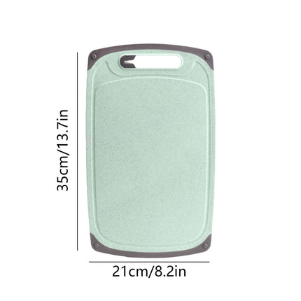 Darzheoy Whetstones Buckwheat Cutting Boards for Kitchen Dishwasher Safe Doubles Sided Design Extra Large Cutting Board for Meat Easy Grip Handle Non Slip Green.