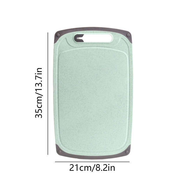 Darzheoy Whetstones Buckwheat Cutting Boards for Kitchen Dishwasher Safe Doubles Sided Design Extra Large Cutting Board for Meat Easy Grip Handle Non Slip Green.