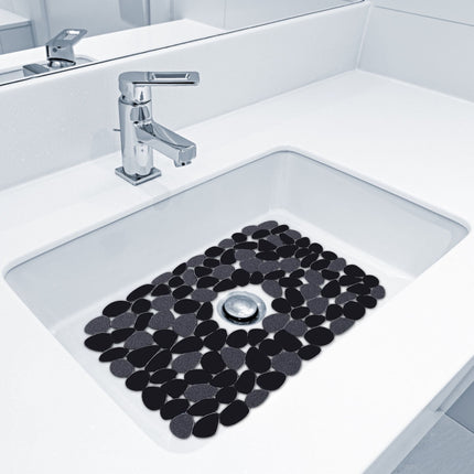 Darzheoy Pebble Sink Mat for Stainless Steel/Ceramic Sinks, PVC Sink Protectors Mats for Bottom of Kitchen Sink, Dish Drying Mat for Dishes and Glassware A.