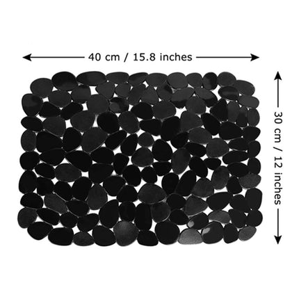 Darzheoy Pebble Sink Mat for Stainless Steel/Ceramic Sinks, PVC Sink Protectors Mats for Bottom of Kitchen Sink, Dish Drying Mat for Dishes and Glassware C.