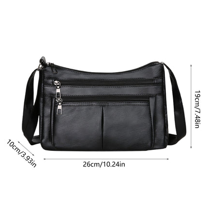 Darzheoy Purses for Women Soft PU Leather Shoulder Bag Ladies Crossbody Purse and handbags Lightweight Pocketbook Black.