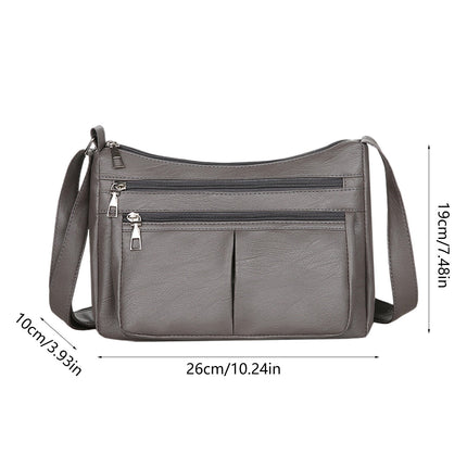 Darzheoy Purses for Women Soft PU Leather Shoulder Bag Ladies Crossbody Purse and handbags Lightweight Pocketbook Gray.