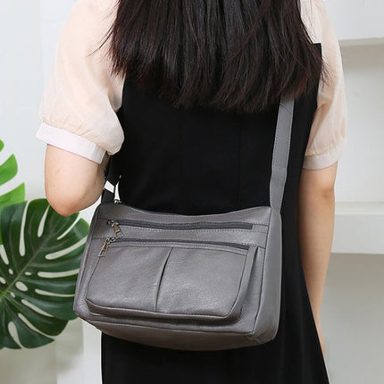 Darzheoy Purses for Women Soft PU Leather Shoulder Bag Ladies Crossbody Purse and handbags Lightweight Pocketbook Gray.