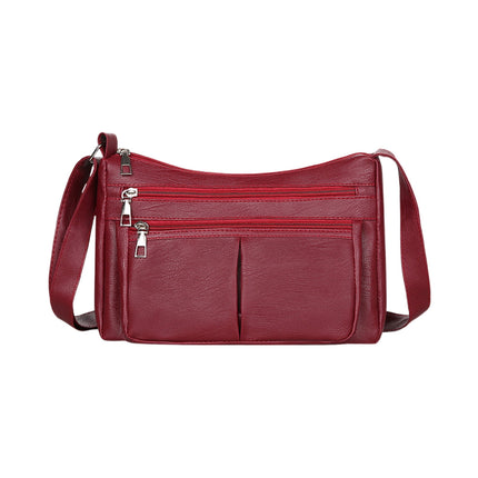 Darzheoy Purses for Women Soft PU Leather Shoulder Bag Ladies Crossbody Purse and handbags Lightweight Pocketbook Red.