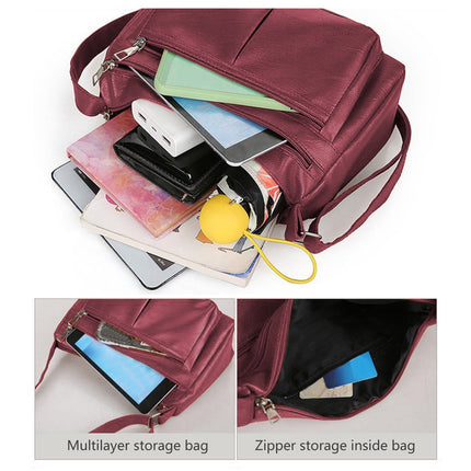 Darzheoy Purses for Women Soft PU Leather Shoulder Bag Ladies Crossbody Purse and handbags Lightweight Pocketbook Red.
