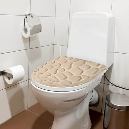 Kdkad Bathroom Rugs Sets 4 Piece, Non Slip Memory Foam Bathroom Rugs, Machine Wash Bathroom Mat Set, Water Absorbent Bath Rug Set for Tub, Toilet and Floor As Show H.