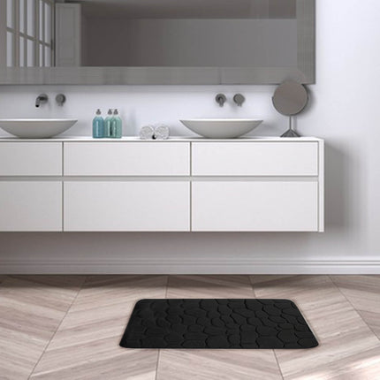 Kdkad Bathroom Rugs Sets 4 Piece, Non Slip Memory Foam Bathroom Rugs, Machine Wash Bathroom Mat Set, Water Absorbent Bath Rug Set for Tub, Toilet and Floor 40*50cmU/15.7*19.7in 50*80cm/19.7*31.5in 50*100cm/19.7*39.3in lid38*40cm/14.9*15.7in I.