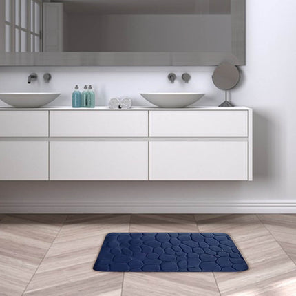 Kdkad Bathroom Rugs Sets 4 Piece, Non Slip Memory Foam Bathroom Rugs, Machine Wash Bathroom Mat Set, Water Absorbent Bath Rug Set for Tub, Toilet and Floor 40*50cmU/15.7*19.7in 50*80cm/19.7*31.5in 50*100cm/19.7*39.3in lid38*40cm/14.9*15.7in J.