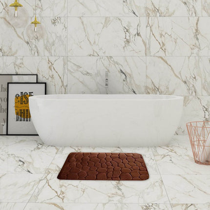 Kdkad Bathroom Rugs Sets 4 Piece, Non Slip Memory Foam Bathroom Rugs, Machine Wash Bathroom Mat Set, Water Absorbent Bath Rug Set for Tub, Toilet and Floor 40*50cmU/15.7*19.7in 50*80cm/19.7*31.5in 50*100cm/19.7*39.3in lid38*40cm/14.9*15.7in K.
