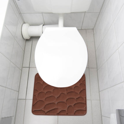 Kdkad Bathroom Rugs Sets 4 Piece, Non Slip Memory Foam Bathroom Rugs, Machine Wash Bathroom Mat Set, Water Absorbent Bath Rug Set for Tub, Toilet and Floor 40*50cmU/15.7*19.7in 50*80cm/19.7*31.5in 50*100cm/19.7*39.3in lid38*40cm/14.9*15.7in K.