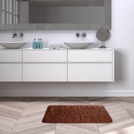 Kdkad Bathroom Rugs Sets 4 Piece, Non Slip Memory Foam Bathroom Rugs, Machine Wash Bathroom Mat Set, Water Absorbent Bath Rug Set for Tub, Toilet and Floor 40*50cmU/15.7*19.7in 50*80cm/19.7*31.5in 50*100cm/19.7*39.3in lid38*40cm/14.9*15.7in K.