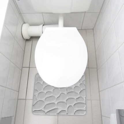 Kdkad Bathroom Rugs Sets 4 Piece, Non Slip Memory Foam Bathroom Rugs, Machine Wash Bathroom Mat Set, Water Absorbent Bath Rug Set for Tub, Toilet and Floor As Show L.