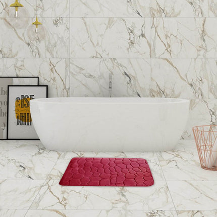 Kdkad Bathroom Rugs Sets 4 Piece, Non Slip Memory Foam Bathroom Rugs, Machine Wash Bathroom Mat Set, Water Absorbent Bath Rug Set for Tub, Toilet and Floor As Show N.
