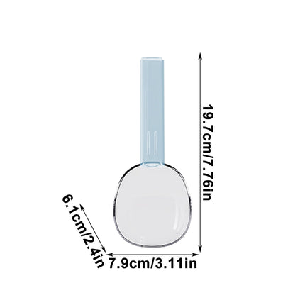 Darzheoy Flour Scoops for Canisters, Grain Scoop Measuring Cups, Food-Safe Kitchen Utensils, Multi-Purpose Flour Scoop for Canisters, Rice Spoon Blue.