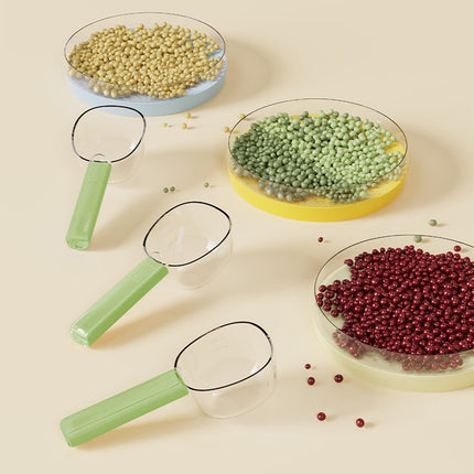Darzheoy Flour Scoops for Canisters, Grain Scoop Measuring Cups, Food-Safe Kitchen Utensils, Multi-Purpose Flour Scoop for Canisters, Rice Spoon Green.