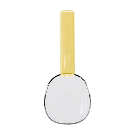 Darzheoy Flour Scoops for Canisters, Grain Scoop Measuring Cups, Food-Safe Kitchen Utensils, Multi-Purpose Flour Scoop for Canisters, Rice Spoon Yellow.