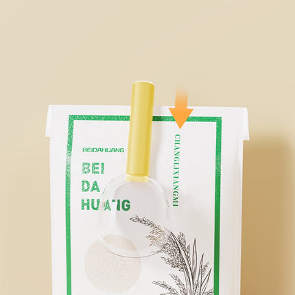 Darzheoy Flour Scoops for Canisters, Grain Scoop Measuring Cups, Food-Safe Kitchen Utensils, Multi-Purpose Flour Scoop for Canisters, Rice Spoon Yellow.