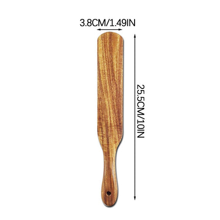 Kdkad Large Wooden Spoon, Wooden Spoon for Cooking, Large Wood Scoop Utensil, Kitchen Serving Scoop for Pot, Long Handle Spoon, Heavy Food Service Spoon, Mixing Spoon, Smooth Finish & Comfortable Grip As Show C.