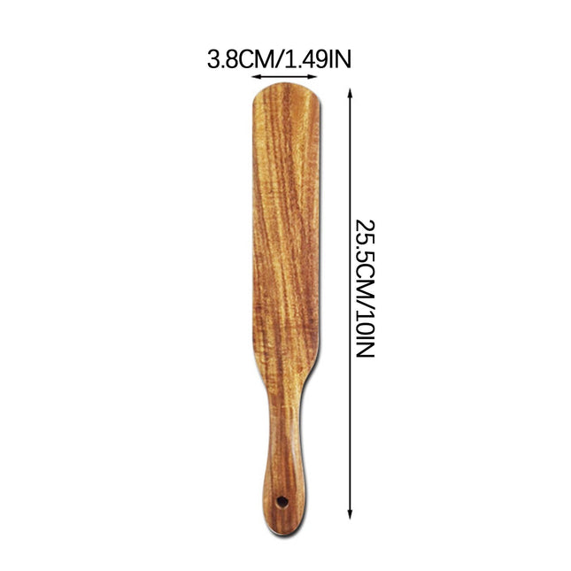 Kdkad Large Wooden Spoon, Wooden Spoon for Cooking, Large Wood Scoop Utensil, Kitchen Serving Scoop for Pot, Long Handle Spoon, Heavy Food Service Spoon, Mixing Spoon, Smooth Finish & Comfortable Grip As Show C.