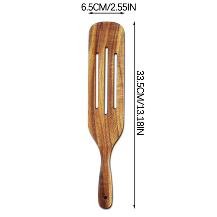 Kdkad Large Wooden Spoon, Wooden Spoon for Cooking, Large Wood Scoop Utensil, Kitchen Serving Scoop for Pot, Long Handle Spoon, Heavy Food Service Spoon, Mixing Spoon, Smooth Finish & Comfortable Grip As Show C.