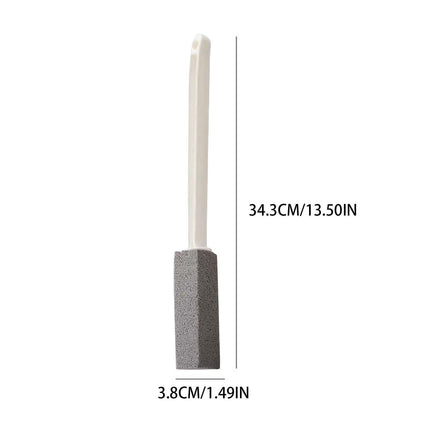 Kdkad Toilet Cleaner Hard Water Build Up Remover with Ergonomic Handle, Toilet Bowl Stain Ring Remover, Pumice Cleaning Stone with Handle for Kitchen/Bathroom/Pool/Household Cleaning.