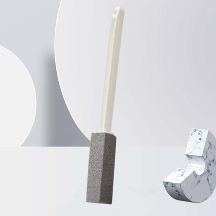 Kdkad Toilet Cleaner Hard Water Build Up Remover with Ergonomic Handle, Toilet Bowl Stain Ring Remover, Pumice Cleaning Stone with Handle for Kitchen/Bathroom/Pool/Household Cleaning.