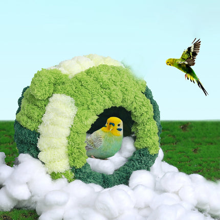 Darzheoy Bird Nest, Conure Breeding House Lovebird Bed for Conure, Lovebird, Canary, Finch, Coneshape Birds, Hamster, Small Pets C.