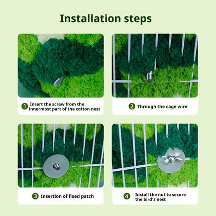 Darzheoy Bird Nest, Conure Breeding House Lovebird Bed for Conure, Lovebird, Canary, Finch, Coneshape Birds, Hamster, Small Pets C.