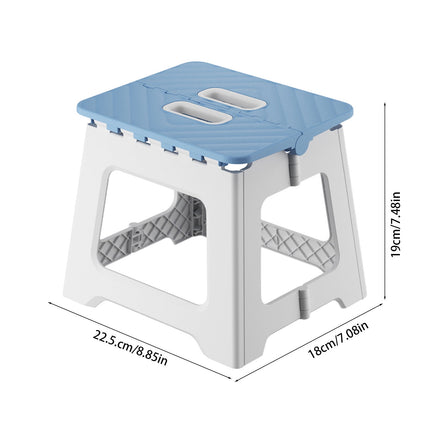 Darzheoy Adult Folding Step Stool, Foldable Stool, Suitable for Living Room, Kitchen, and Bathroom, Portable Travel Stool Blue.