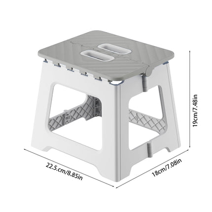 Darzheoy Adult Folding Step Stool, Foldable Stool, Suitable for Living Room, Kitchen, and Bathroom, Portable Travel Stool Gray.