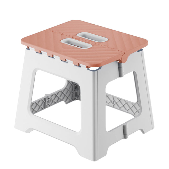 Darzheoy Adult Folding Step Stool, Foldable Stool, Suitable for Living Room, Kitchen, and Bathroom, Portable Travel Stool Pink.