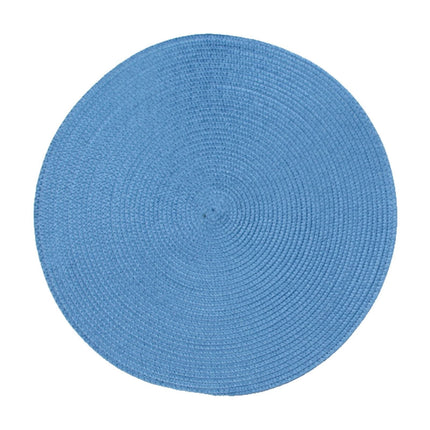 Darzheoy Round Braided Placemats Table Mats for Dining Tables Woven Washable Non-Slip Place mats 15 inch A.