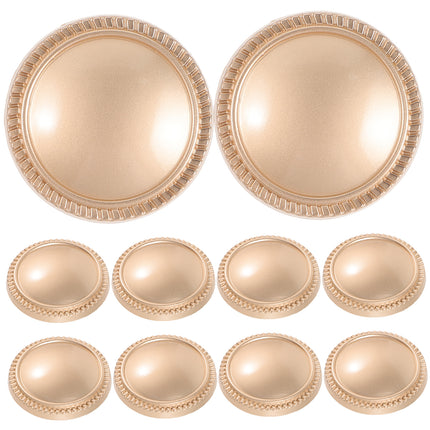 Worgeous 10 Pcs Buttons for Crafts Clothes Replacement Table Decorations Replaceable Cup Lid Travel Golden.