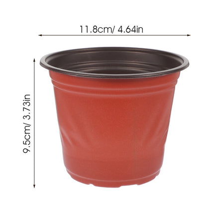 Worgeous 50 Pcs Large Plastic Planter Pots for and Plants, Garden Starter Containers.