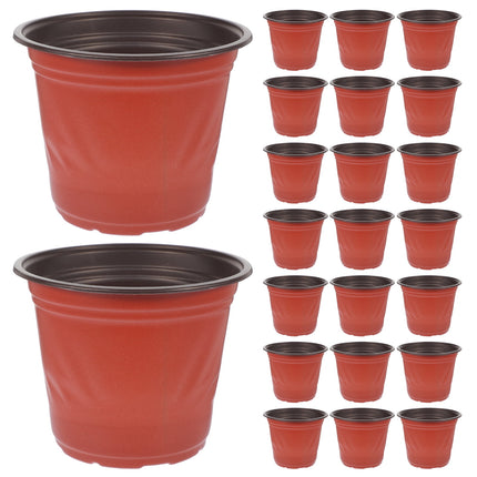 Worgeous 50 Pcs Large Plastic Planter Pots for and Plants, Garden Starter Containers.